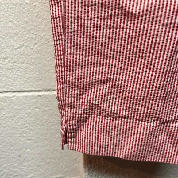 Talbots Red and White Striped Crop Pants - Picture 3 of 5
